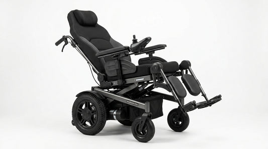 Standard Electric Wheelchair – Folding Motorized Power Chair with 360° Joystick Control