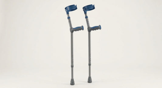 Adjustable Lightweight Axillary Crutches (Pair) – Padded Underarm Mobility Aid
