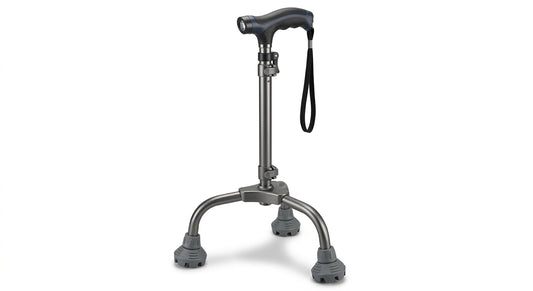 Adjustable Tripod Walking Stick – Ultra-Stable Standing Cane with Comfort Handle