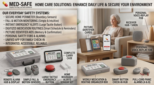 Complete Senior Home Safety Kit – Motion Sensors, Emergency SOS Buttons & Boundary Alerts
