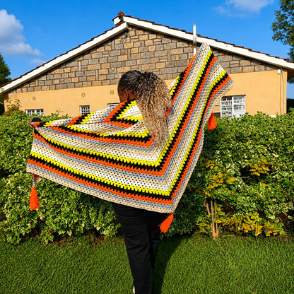 Peacock Crochet Poncho Kenya – Handcrafted Statement Wear | Sir James Care Homes