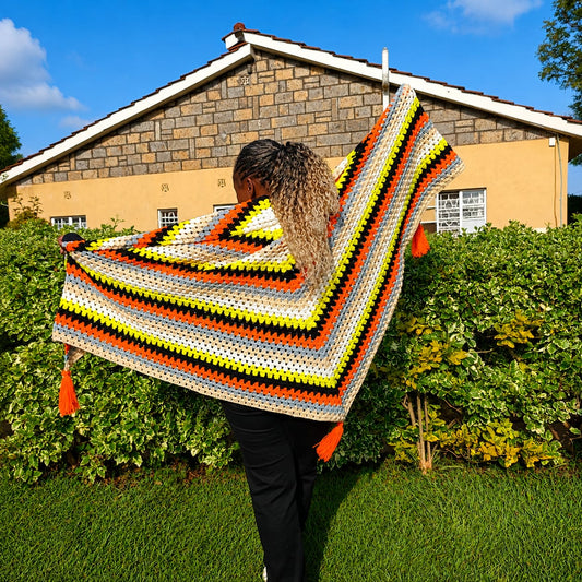 Peacock Crochet Poncho Kenya – Handcrafted Statement Wear | Sir James Care Homes