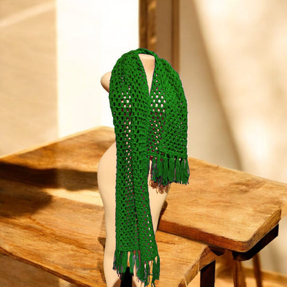 Handmade Mesh Scarf Kenya – Stylish Crochet Wrap with Purpose (KSh 1,500)