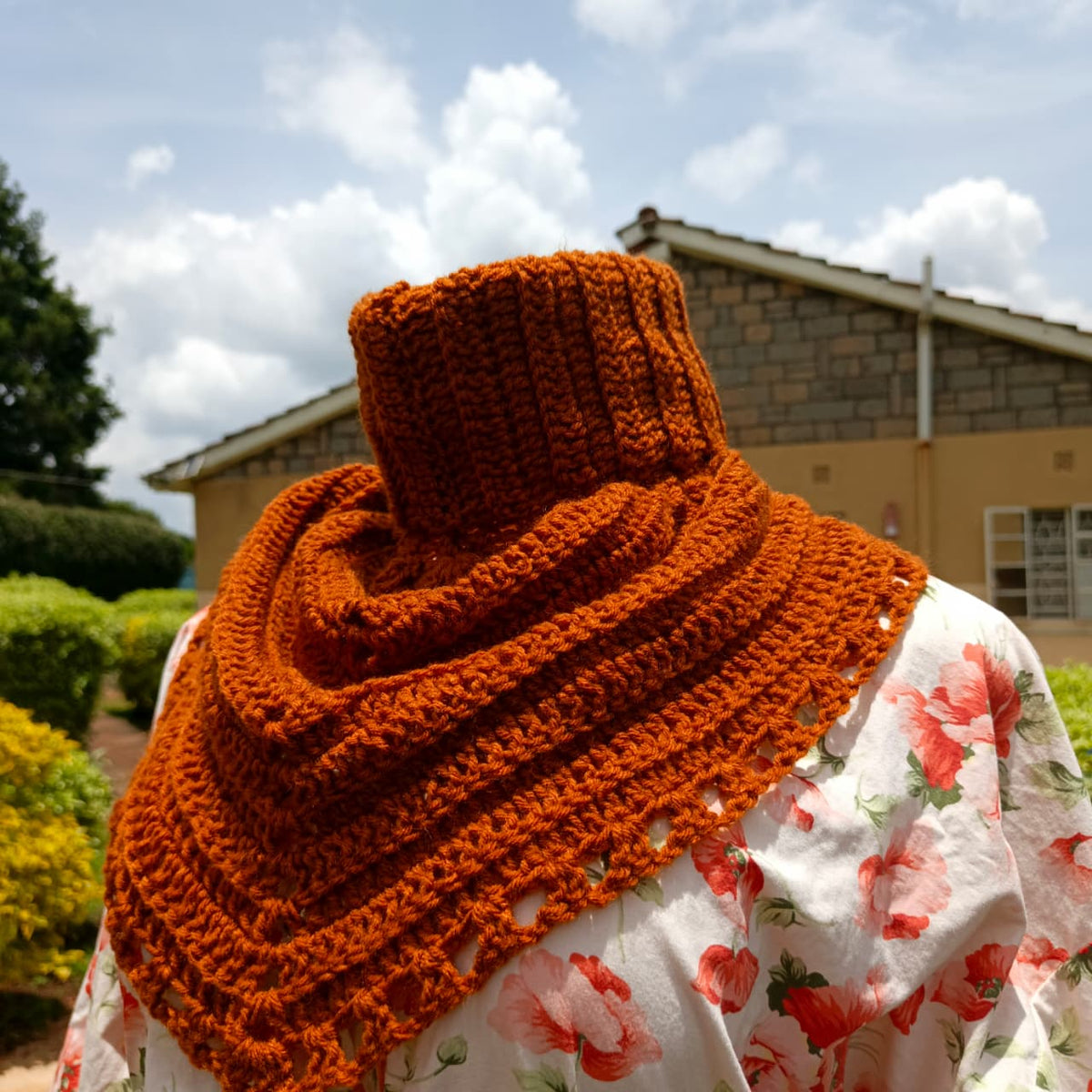Elegant Jene Crochet Scarf Kenya – Stylish Handmade Accessory with Purpose (KSh 1,500)