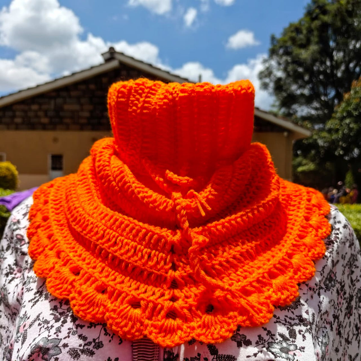 Elegant Jene Crochet Scarf Kenya – Stylish Handmade Accessory with Purpose (KSh 1,500)