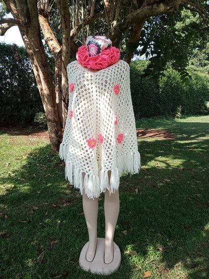 Crochet Poncho – Elegant Layered Fashion | Sir James Care Homes (KSh 3,000)