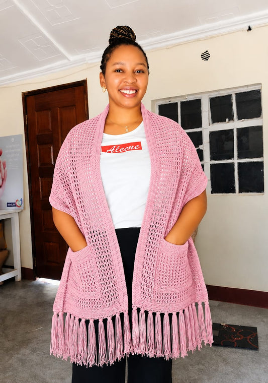 Crochet Shawl with Pockets – Cozy &amp; Functional | Sir James Care Homes (KSh 2,000)