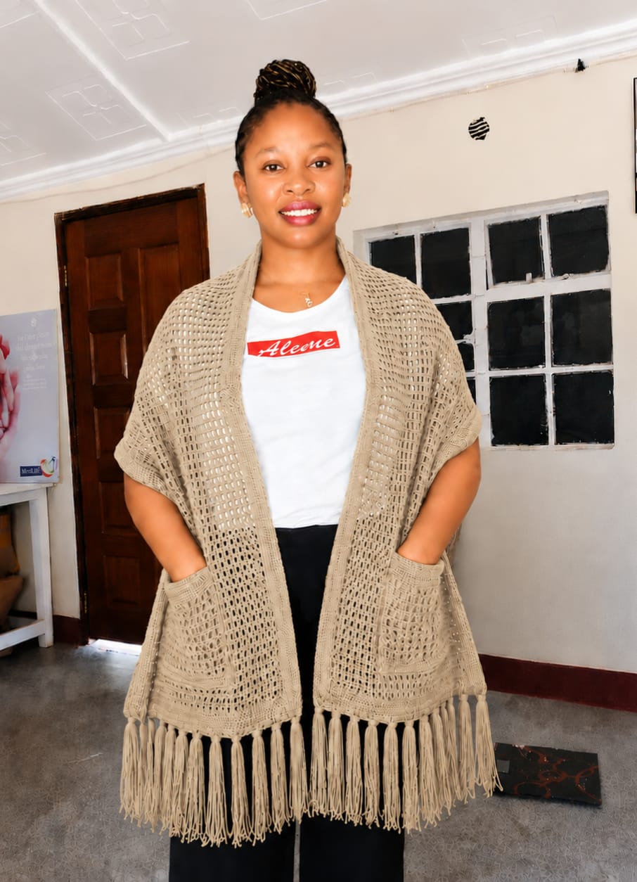 Crochet Shawl with Pockets – Cozy &amp; Functional | Sir James Care Homes (KSh 2,000)