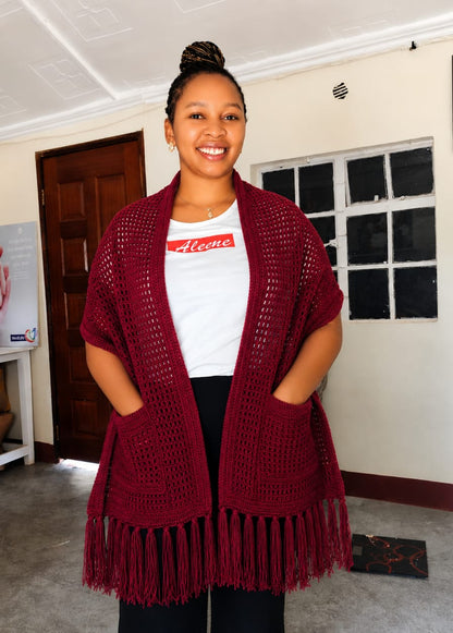 Crochet Shawl with Pockets – Cozy &amp; Functional | Sir James Care Homes (KSh 2,000)