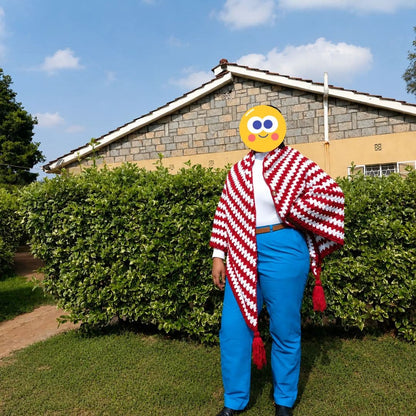 Zigzag Striped Crochet Shawl – Stylish Handmade Wrap | Sir James Care Homes (KSh 2,500)