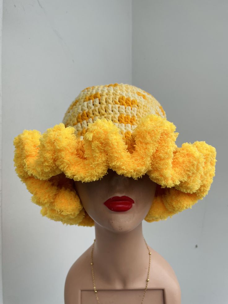 Fluffy Crochet Ruffle Hat – Soft & Stylish | Sir James Care Homes (KSh 1,700)