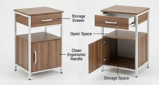 Medical Bedside Cabinet – Durable Hospital & Homecare Storage Nightstand