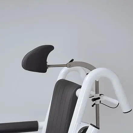 Deluxe Commode Chair with Padded Backrest & Removable Footrests for Home Care