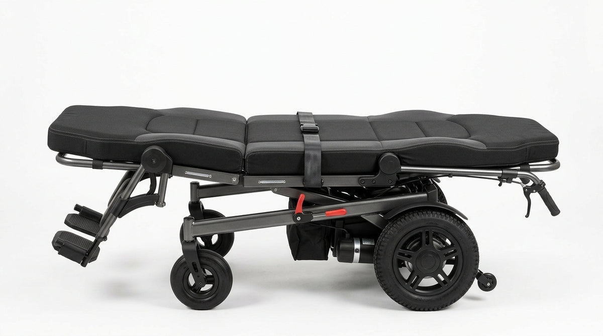 Foldable Emergency Patient Stretcher – Heavy-Duty Portable Transfer Cot with Safety Straps