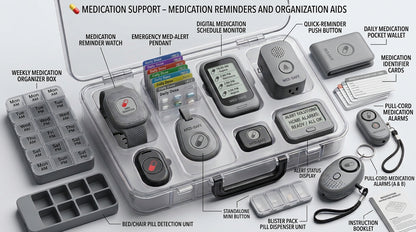 Automatic Pill Dispenser & Smart Medication Reminder Kit – Weekly Pill Organizer with Timed Alarm