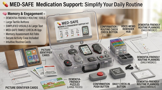 Dementia Memory & Engagement Kit – Daily Routine Planners & Cognitive Activity Aids for Seniors