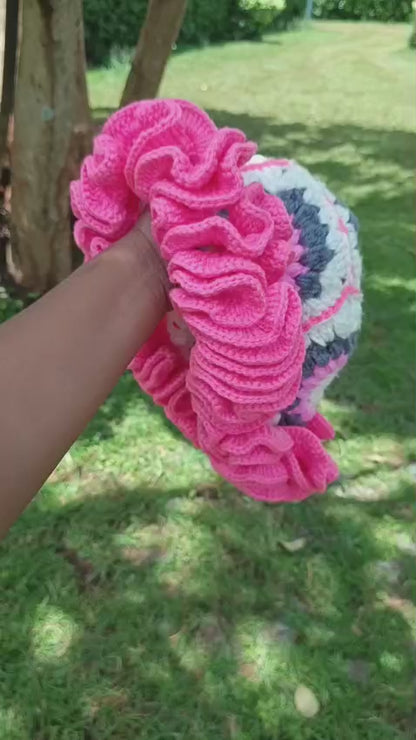 Handmade Crochet Ruffle Hat – Elegant Stylish Headwear | Sir James Care Homes (KSh 1,500)