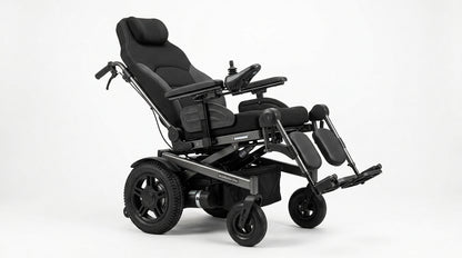 Standard Electric Wheelchair – Folding Motorized Power Chair with 360° Joystick Control