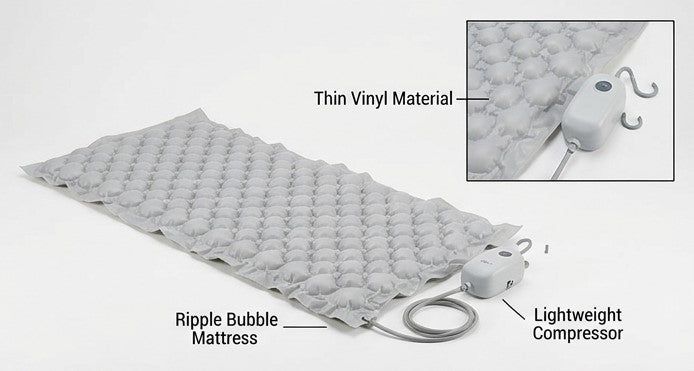 Premium Tubular Air Ripple Mattress for Bedsores & Pressure Ulcer Relief